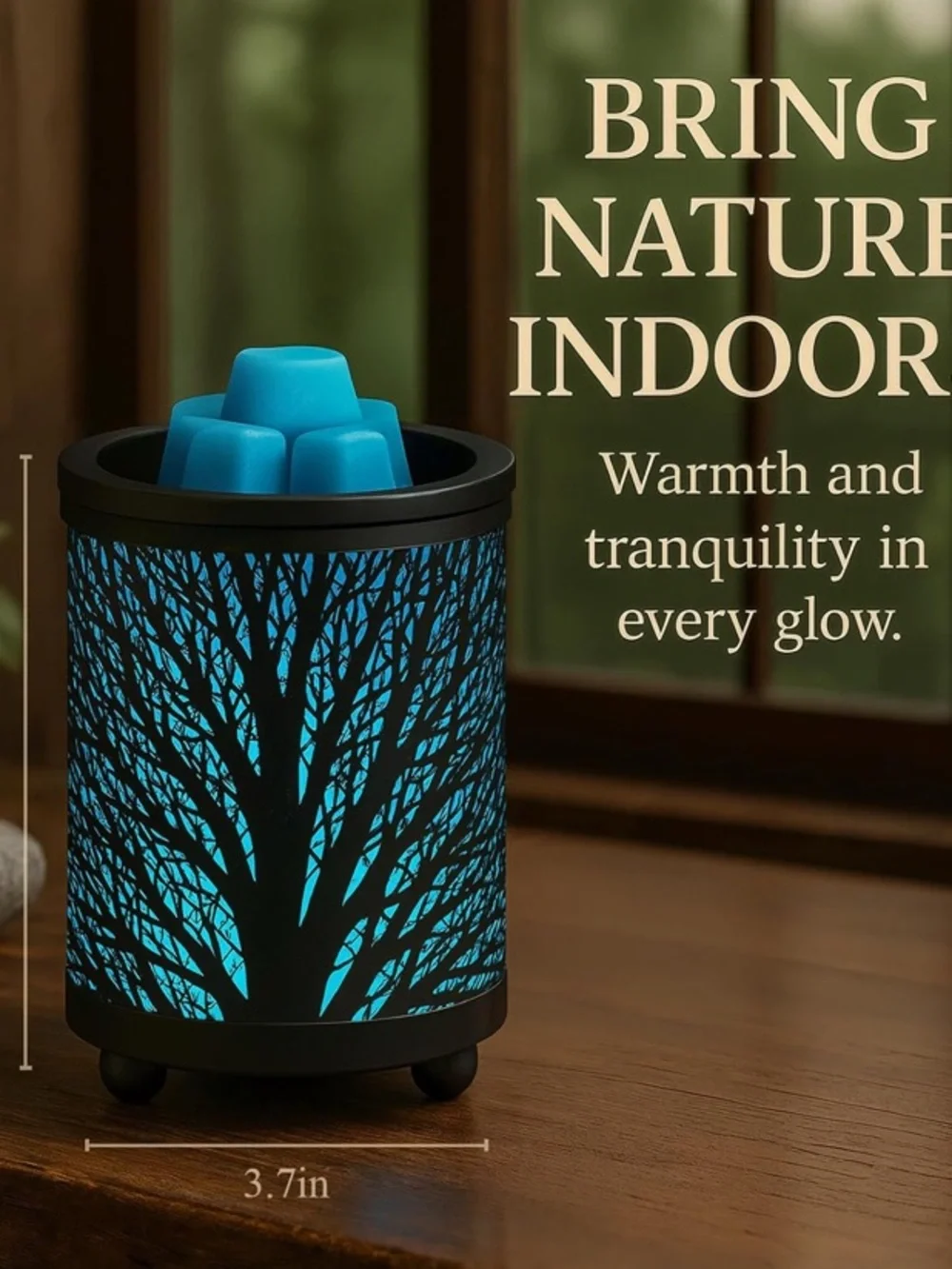 Forest Design LED Color Changing Wax Melt Warmer - Picture 2 of 5